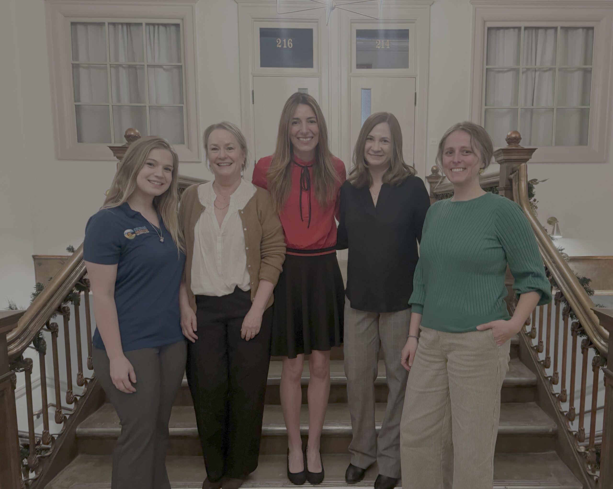L to r<br />
Stephanie Bakken, Jennifer Orrigo Charles, Kate McCoy, Katie Peterson