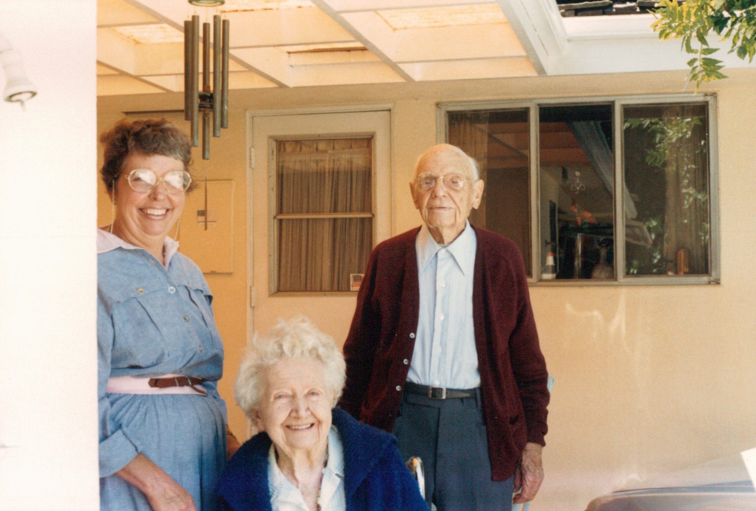 Charlotte (left) with Isabelle and Walter Baerresen